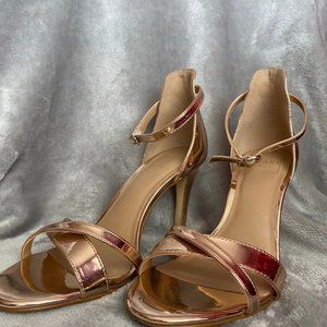 Rose Gold Strappy Heels